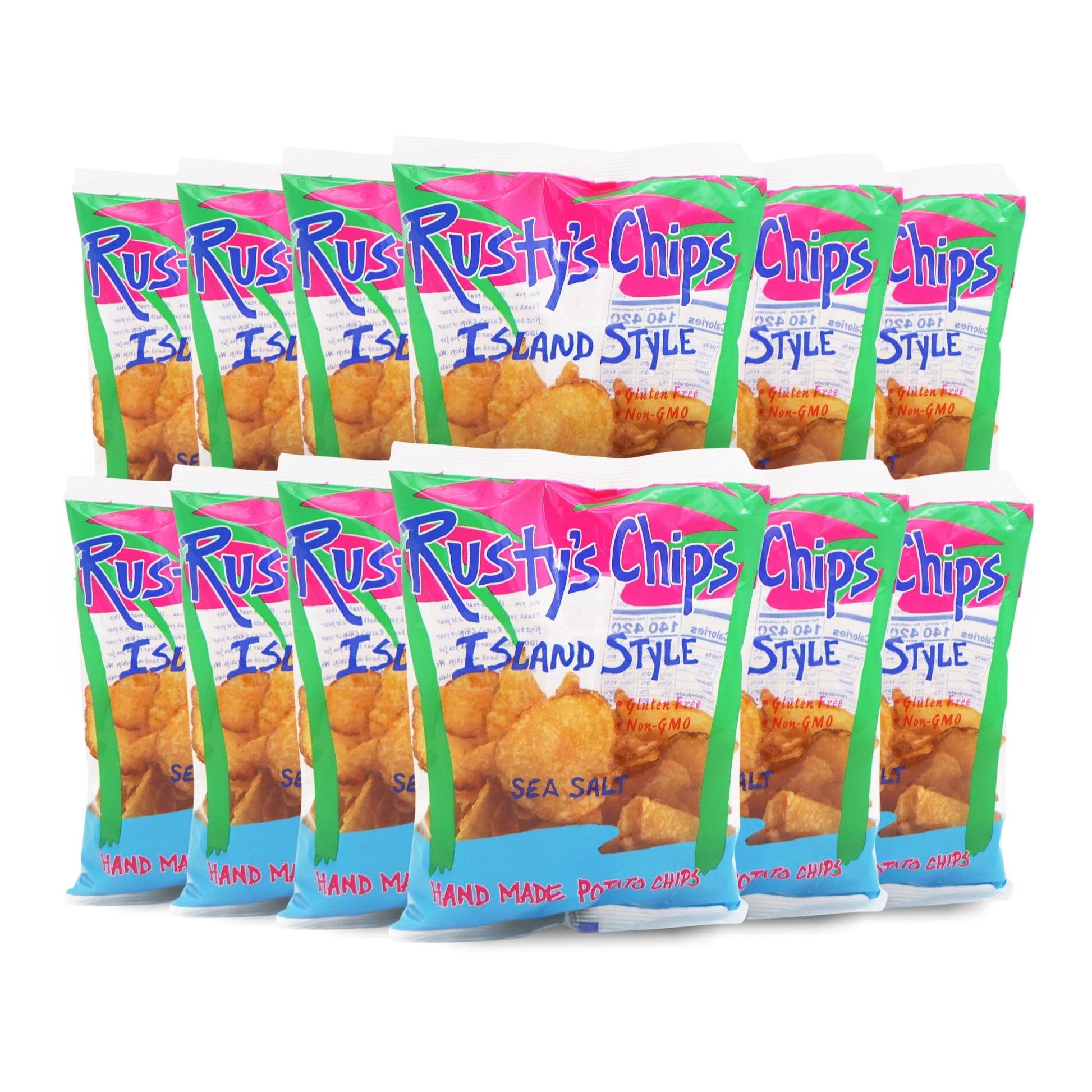 Rustys Chips - Handmade Healthy Crunchy Potato Chips, Gluten Free Snacks - No Preservatives, Non-GMO, Vegan, Seed Oil Free, Heal