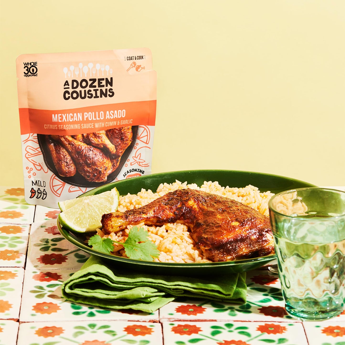 A Dozen Cousins Entr  E Seasoning Sauce Marinade - Coat And Cook, For Chicken Seasoning, Bbq, Protein & More - 10 Pack - Mexican