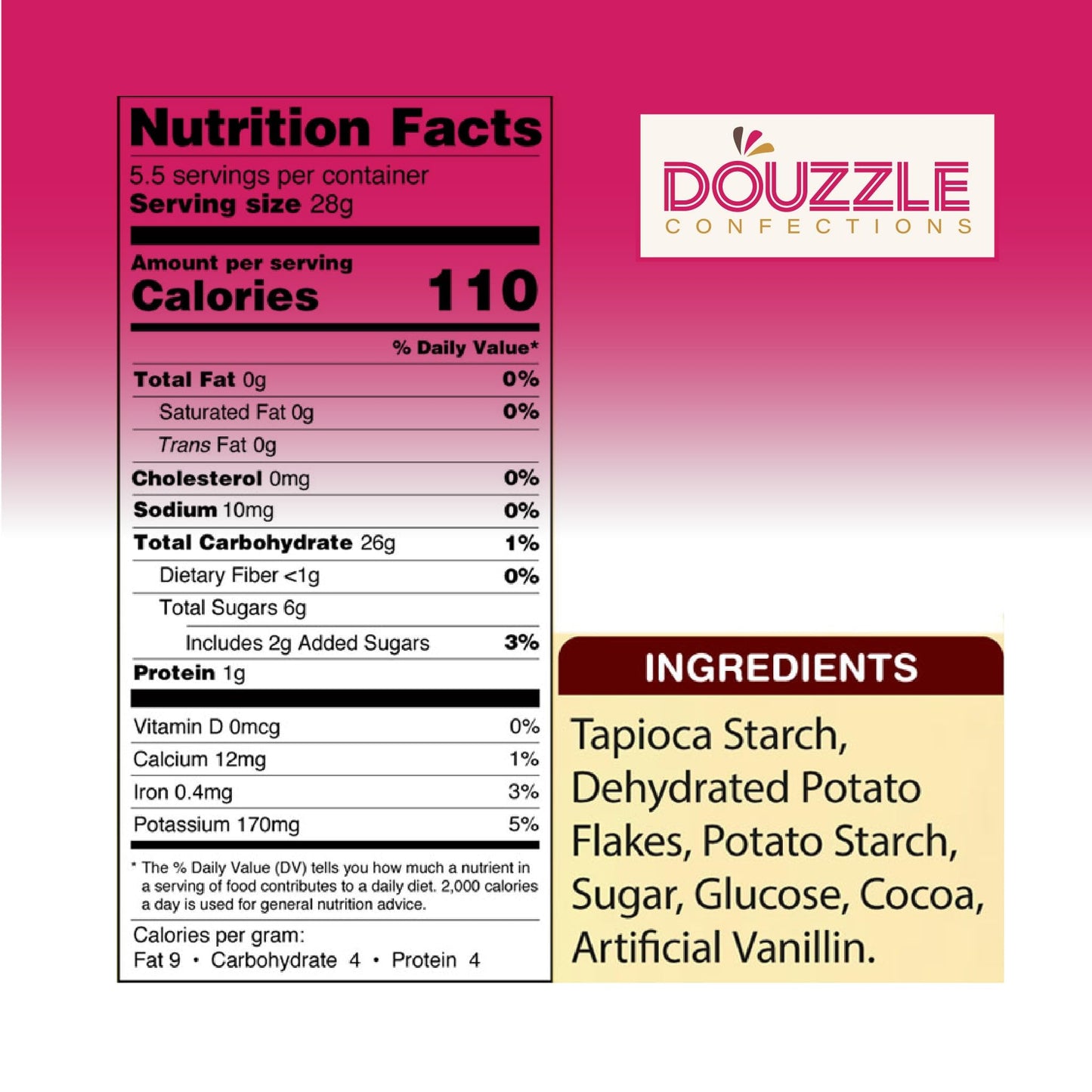 Douzzle Gluten Free Choco Puffers Breakfast Cereal, Sweetened Cocoa Crisps (Pack Of 1) Non Gebrokts Kosher For Passover Food Sna