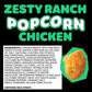 Pilgrims Zesty Ranch Popcorn Nuggets | Fully Cooked | 11 G Protein | Frozen |1.50 LB