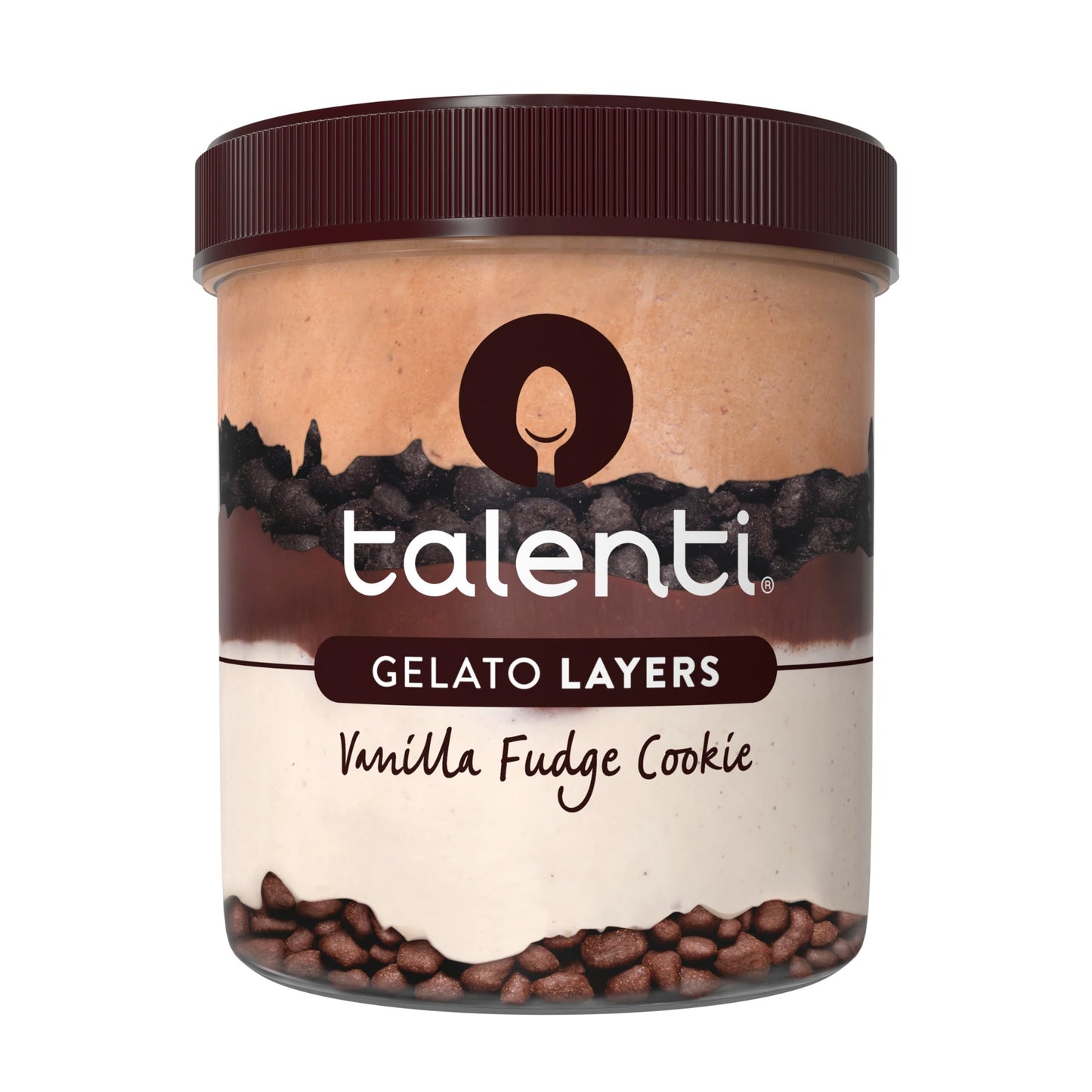 Talenti Gelato Layers For a Delicious Frozen Dessert Vanilla Fudge Cookie Made With Ingredients 303.3g