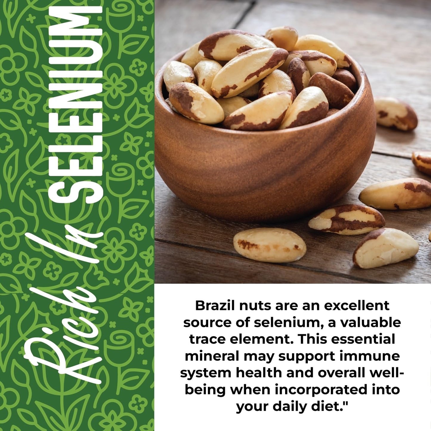 Herbaila Raw Brazil Nuts, Unsalted & Shelled, 32 oz. (2 lb), Non-GMO, Vegan