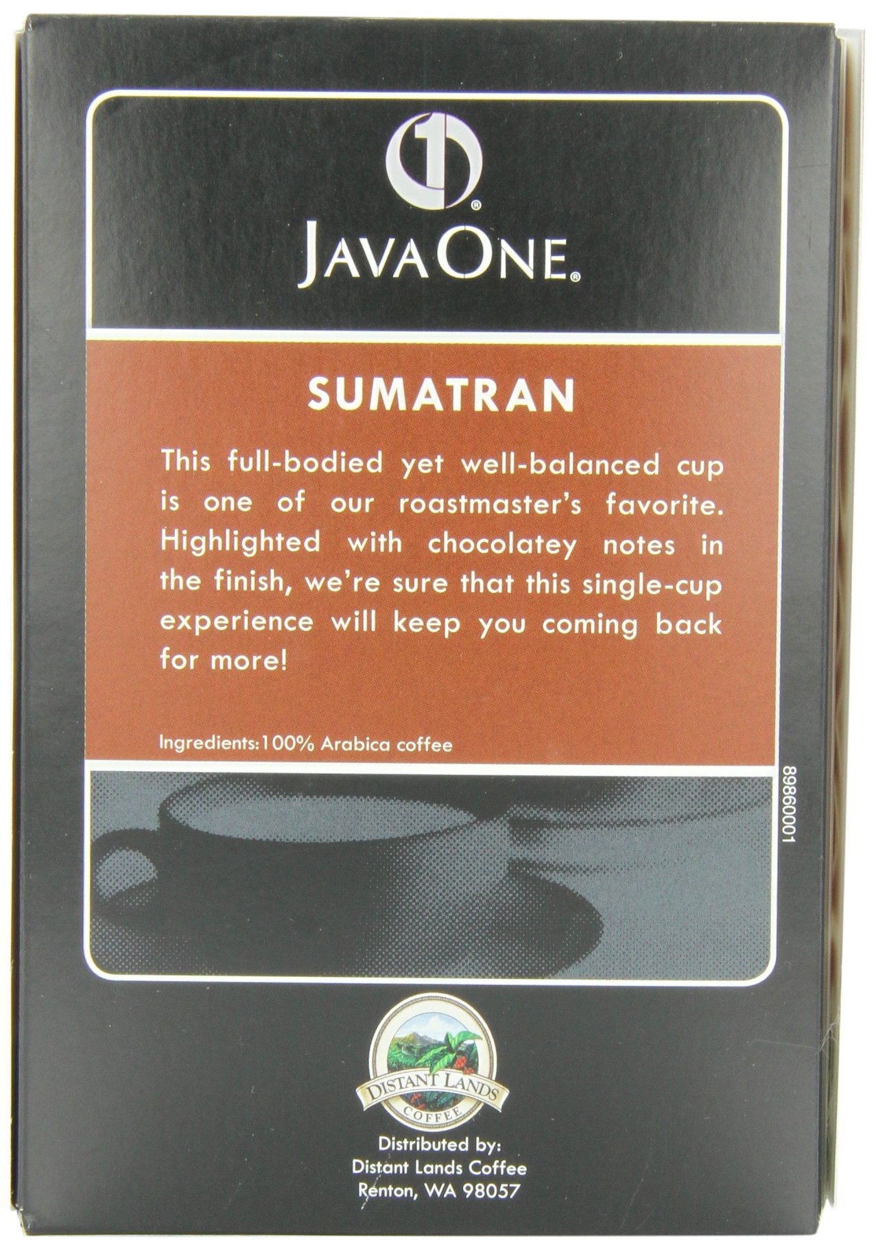 Java One Sumatra Coffee, 14-Count Pods (Pack Of 6)