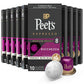 Peets Coffee Medium Roast Espresso Pods, 100 Count, Ricchezza Intensity 8, Purple