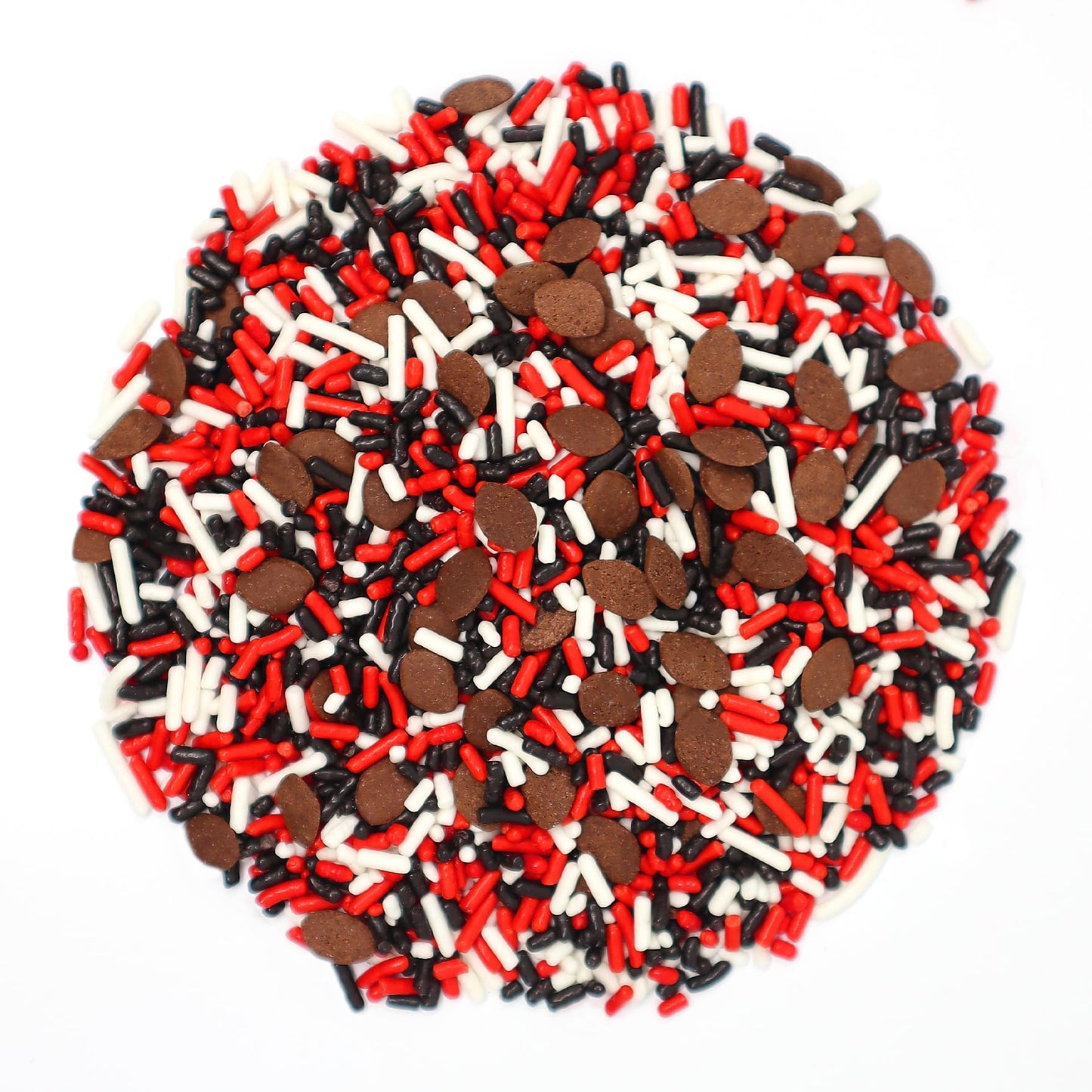 Mystic Sprinkles The Big Football Game Jimmy Mix 3Oz Bottle (Black, Red & White Sprinkle Mix 3Oz)