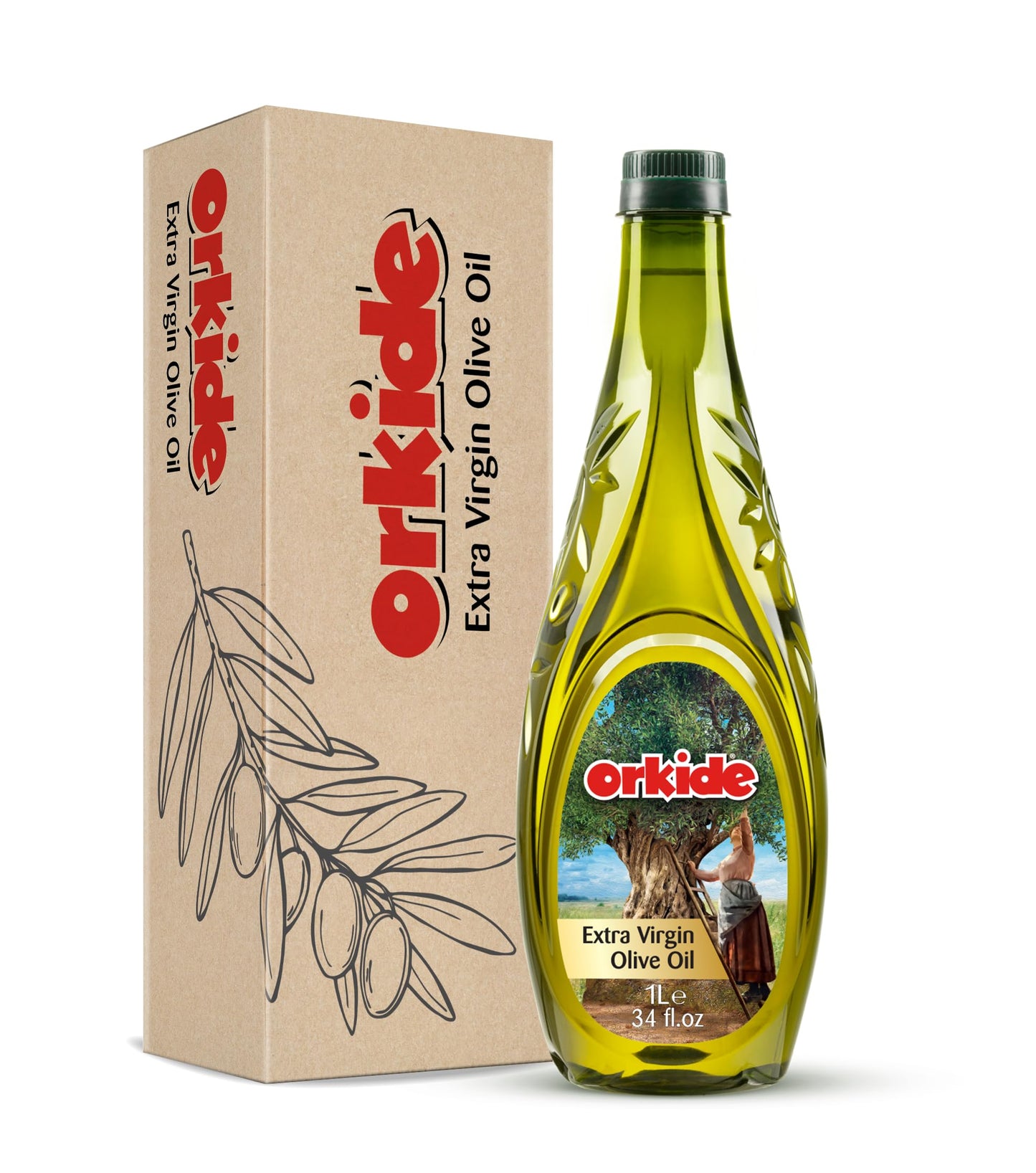 Orkide Extra Virgin Olive Oil Robust Mediterranean Blend, FFA 0.3, Polyphenol+400 (34 fl oz)