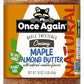 Once Again Natural Creamy Maple Almond Butter With Natural Vanilla Flavor, 16Oz - Gluten Free Certified, Peanut Free, Vegan, Kosher, Paleo - Glass Jar
