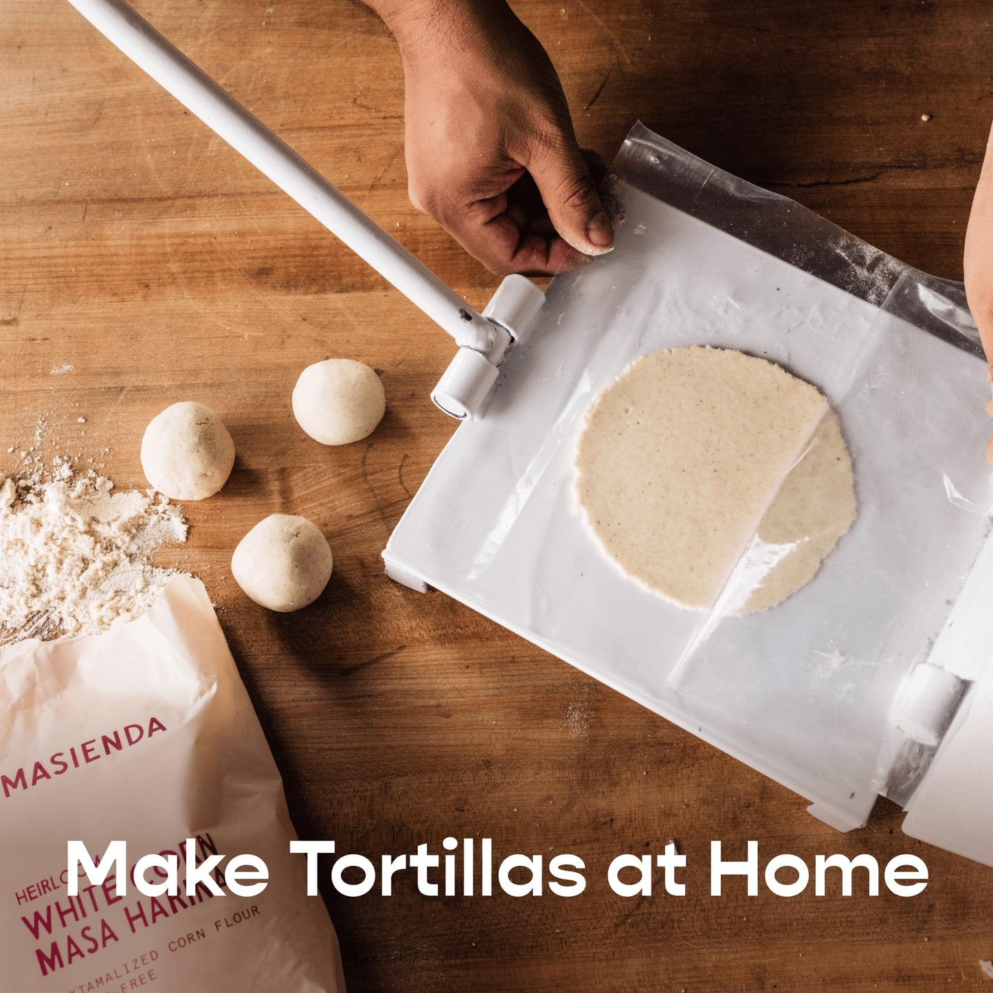 Masienda Heirloom White Corn Masa Harina Flour, 2.2 LB (Pack of 2), Gluten-Free, Non-GMO, Nixtamalized Corn Flour