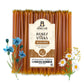 The Honey Jar Wildflower Flavored Raw Honey Sticks - 100 Count Pure Honey Straws for Tea and Coffee