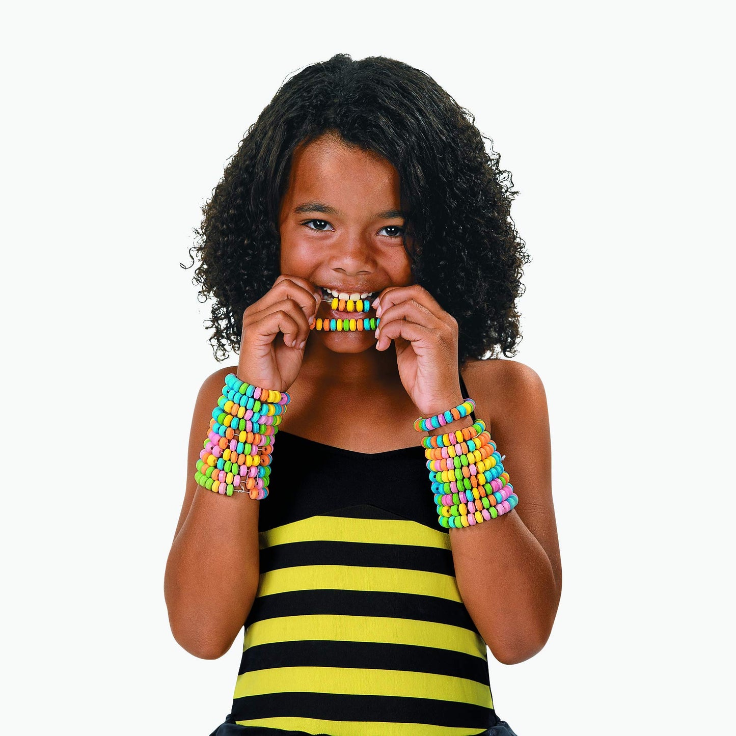 Stretchable Candy Bracelets - Bulk 48 Pack Of Individually Wrapped Nostalgic Candies - Easter, Party And Event Favor Supplies