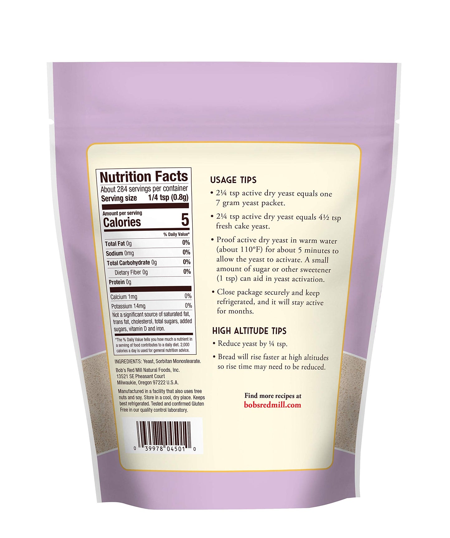 Bobs Red Mill gluten Free Active Dry Yeast 08 Oz