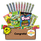 Hangry Kit Congratulations Sour Candy Kit - 16-Piece Variety Pack With All Your Favorite Sour Candy Classics In A 'Congratulatio