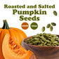 Food To Live Dry Roasted Pumpkin Seed With Himalayan Salt, 1 Pound - Oven Roasted Pepitas, Lightly Salted, No Oil, Perfect For B