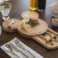Picnic Time Disney Mickey Mouse Head Cheese & Charcuterie Board Set, Parawood Cutting Board With Hidden Drawer & 3 Cheese Cutting Tool, Fun Disney Gift, Party Platter, Picnic Set & Kitchen Serving Tray