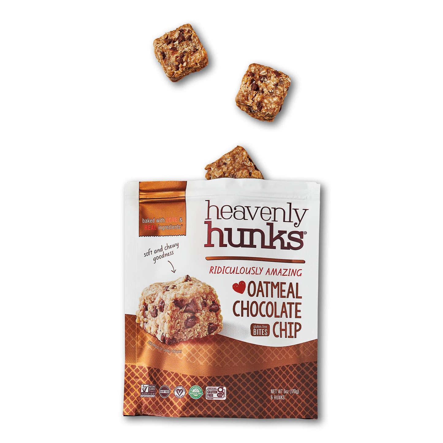 Heavenly Hunks Oatmeal Chocolate Chip - 6Oz (6 Pack)