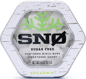Spearmint Keto Xylitol Candy Chips - Sn 1.5Oz Tin - Sugar-Free Candy With Only 2 Ingredients | Low Carbs, Diabetic-Friendly, Non
