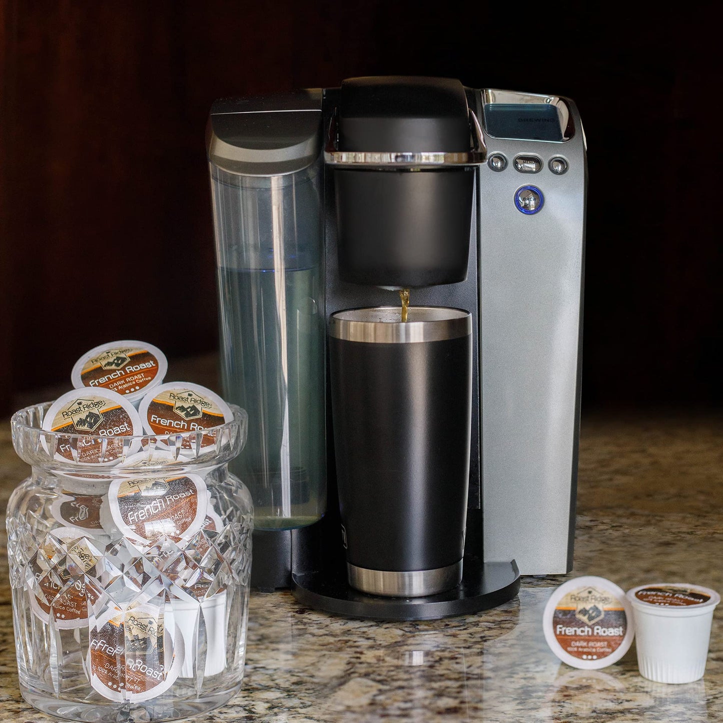 Roast Ridge Single Serve Coffee Pods for Keurig K-Cup malt-inspired  French Roast  60 Count