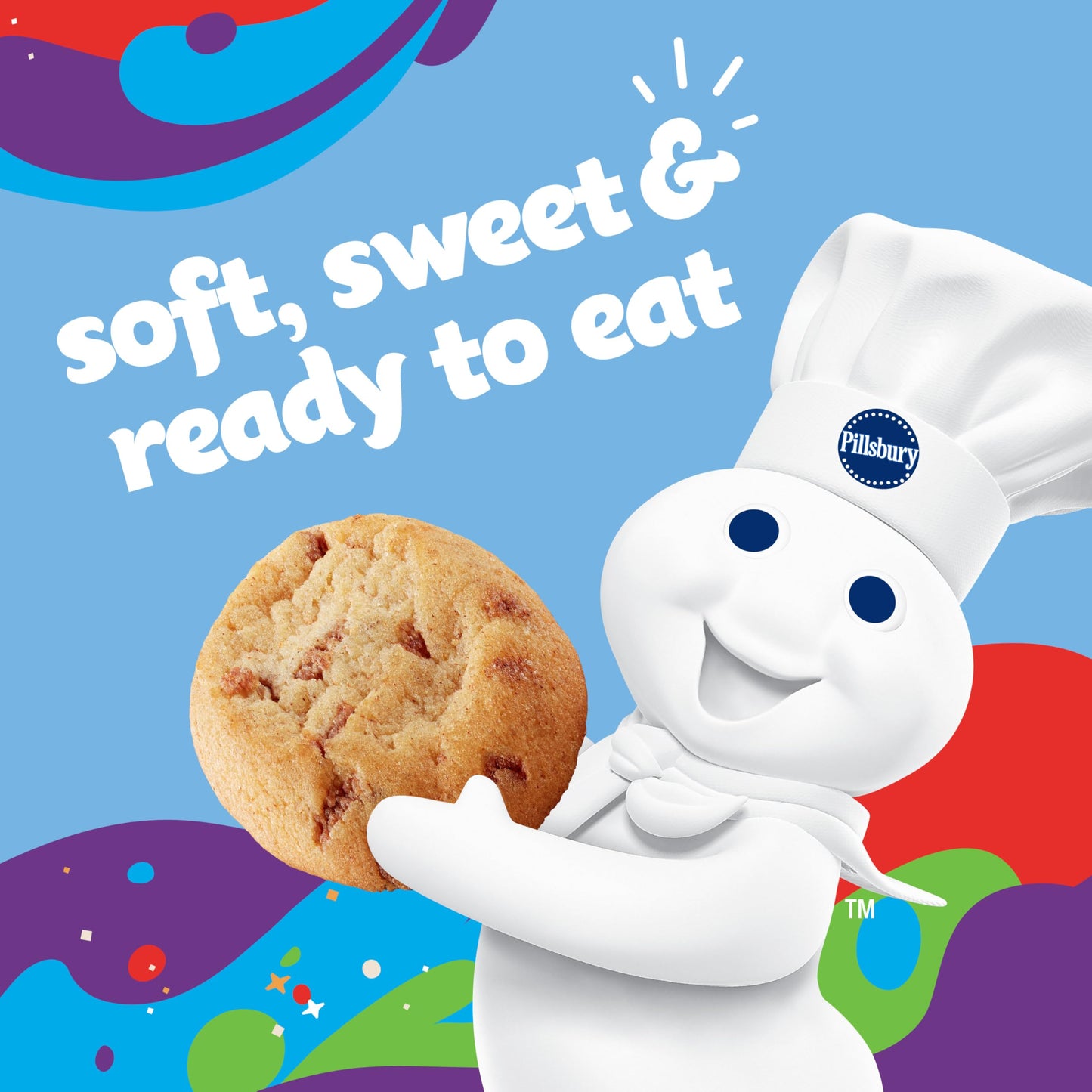 Pillsbury Mini Soft Baked Cookies, Cinnamon Toast Crunch, Made With Cinnadust, Snack Bags, 10 Ct