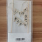 SCHOLMART Just Married Cake Topper, Rustic Cotton Bunting Flags, Preassembled, Silver