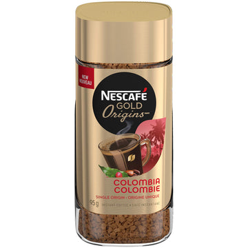 Nescaf   Gold Origins Colombia Coffee Jar, 95G/3.4 Oz., {Imported From Canada}