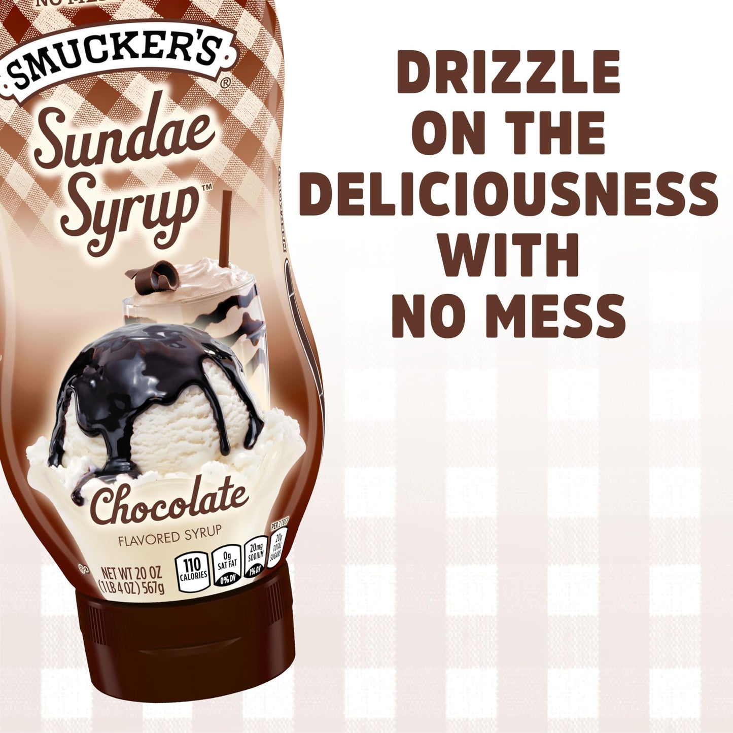 Smucker'S Sundae Syrup Chocolate Flavored Syrup, 20 Ounces (Pack Of 12)