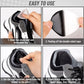 HTZNHXT 8-Pair Black Self-Adhesive Shoe Patches for Holes, Heel Repair for Sneakers, Leather & High Heels