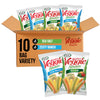 Sensible Portions Veggie Straws, Sea Salt & Zesty Ranch, Gluten-Free, 0.75 Ounce Bag, 10-Pack