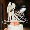 Spiareal 3 Pack Mr And Mrs Cake Topper Rhinestone Metal Love Wedding Cake Topper Crystal Heart Shaped Cake Toppers Funny Diamond