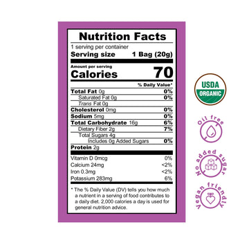 Good Chips Beet & Yacon - Crispy, Baked, No Oil, No Added Salt - Organic, High Fiber, Prebiotic Superfood - Healthy, Vegan Snack
