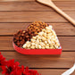 Anna And Sarah Premium Mixed Nuts Medium Size Heart Shaped Gift Basket Oregon Hazelnut-Almond-California Pistachios-Roasted Maca