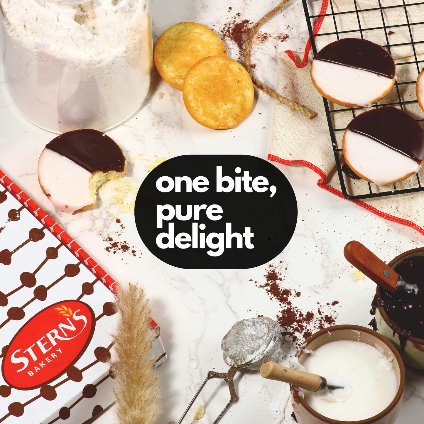 Sterns Bakery Gourmet Cookie Gift Box - 12 Individually Wrapped Cookies for Holiday Celebrations - Perfect for Men & Women
