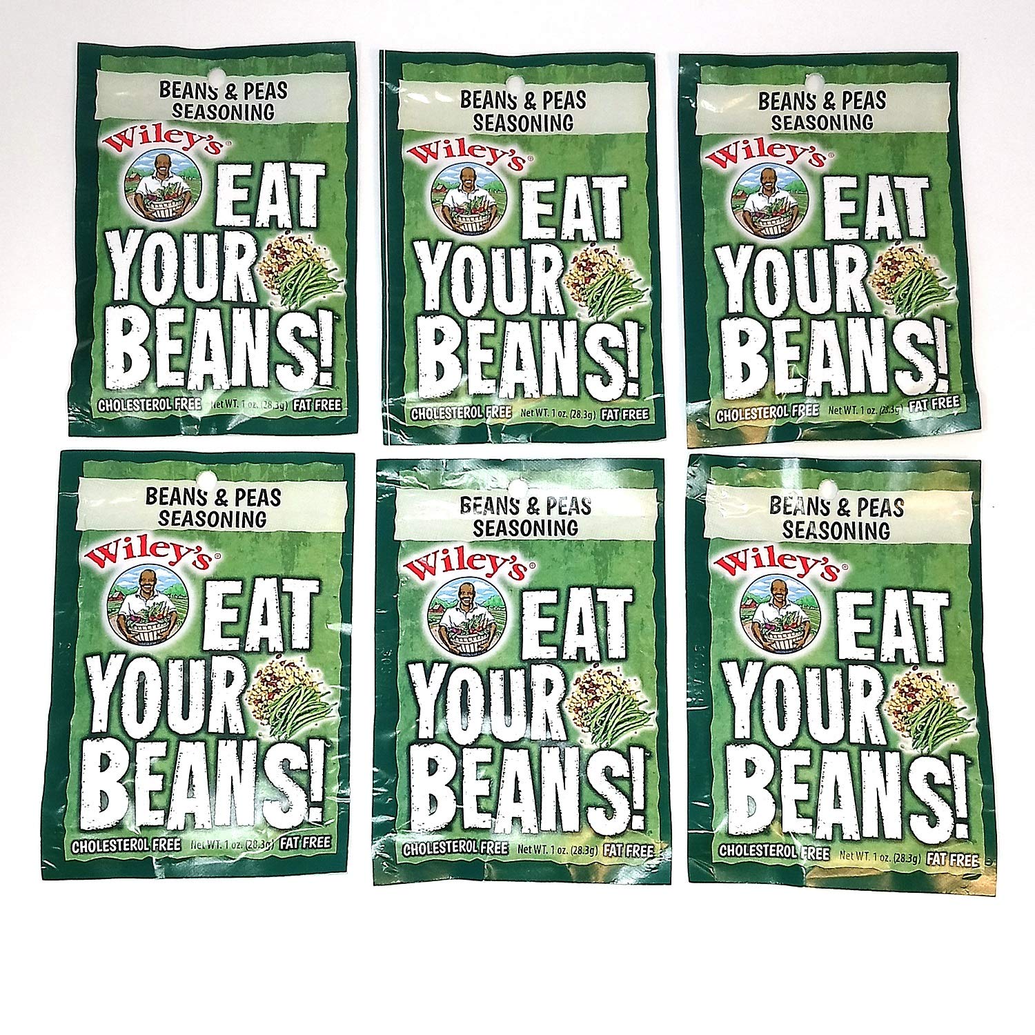 Wiley'S Seasonings Beans And Peas Seasonings - 2 Set Of 6 Packets