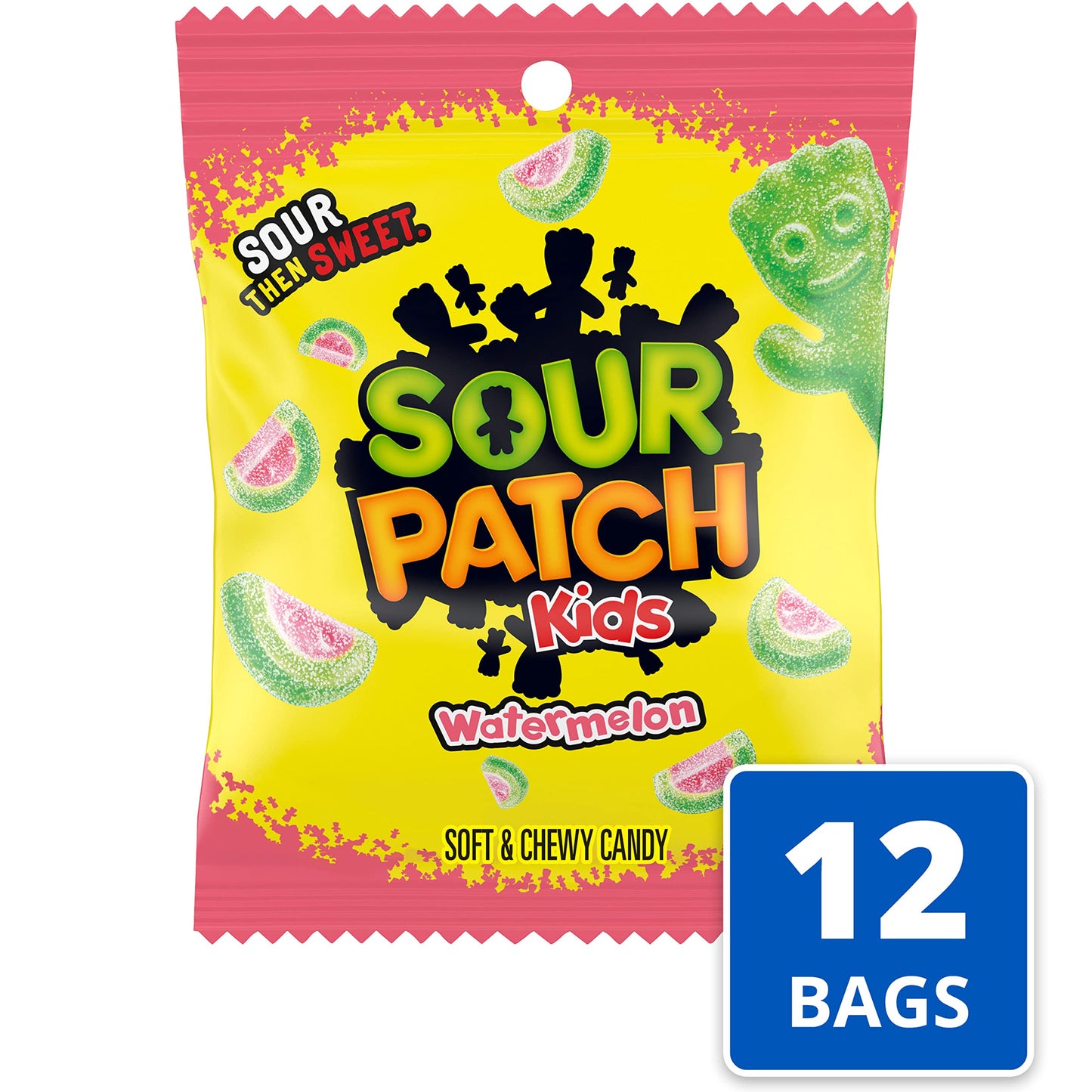 SOUR PATCH KIDS Watermelon Soft & Chewy Candy, 12- 5 oz Bags