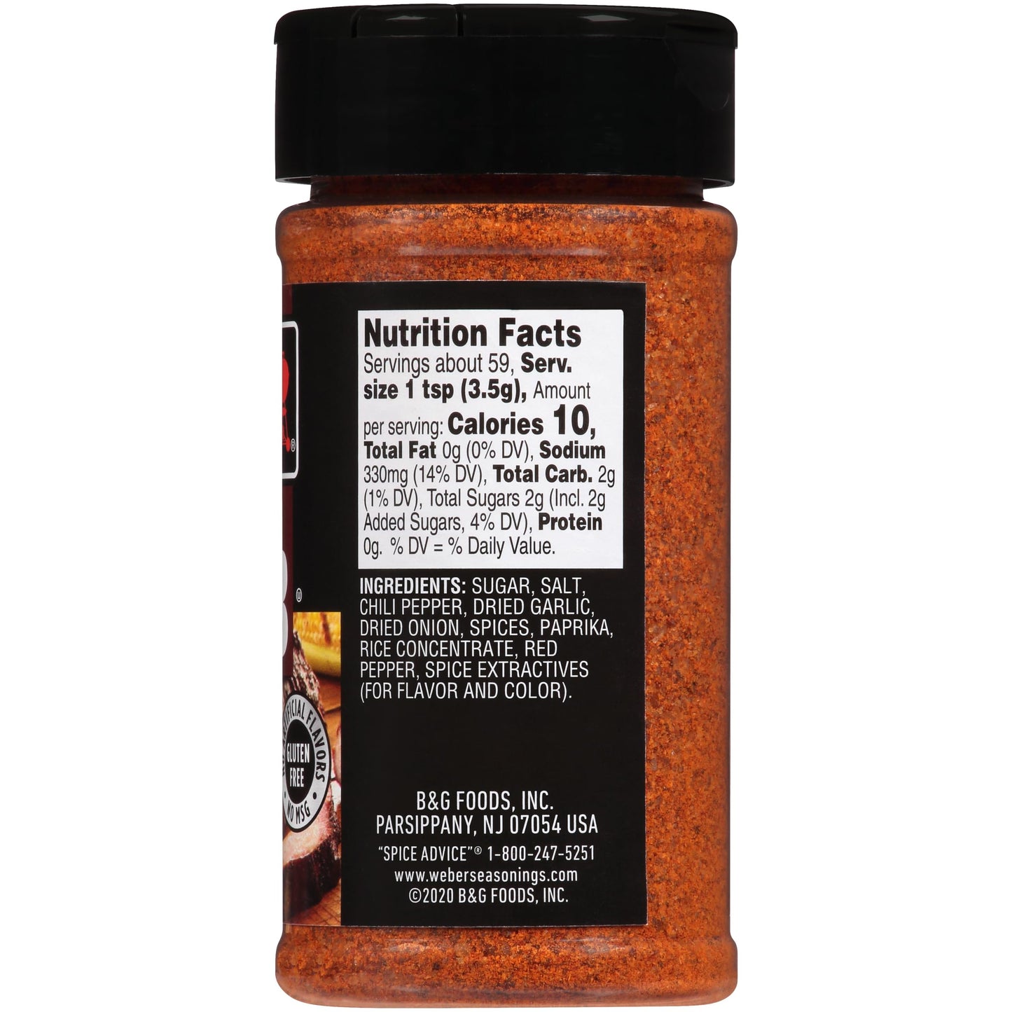 Weber Kc Bbq Rub, 7.25 Ounce Shaker