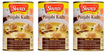 Swad Ready To Eat Punjabi Kadhi Instant Mix Vegetarian Heat & Eat With No Added Preservative - 450 Grams (Pack Of 3)