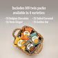 Walkers Assorted Scottish Cookie Variety Pack - 100 Snack Packs (2 Cookies Each) - Includes Belgian Chocolate, Stem Ginger, Salt