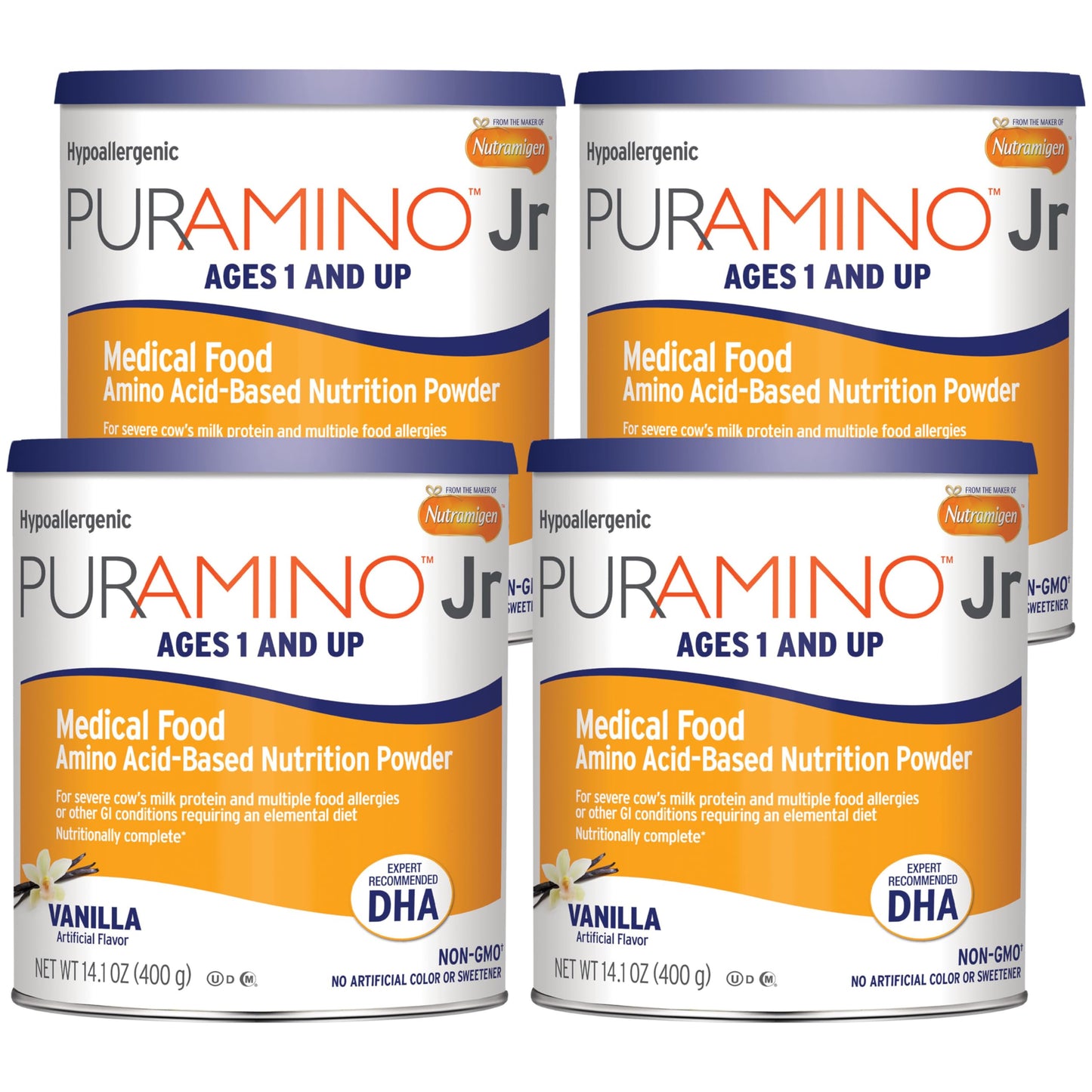 Enfamil Puramino Junior Hypoallergenic Toddler Drink, For Severe Food Allergies, Omega-3 Dha, Iron, Immune Support, Powder Can, 