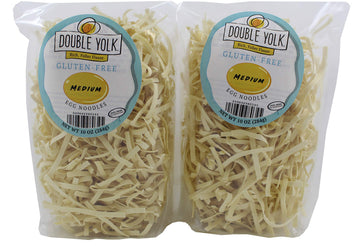 Double Yolk Gluten Free Medium Egg Noodles,10 Ounce Bag (Pack Of 2)