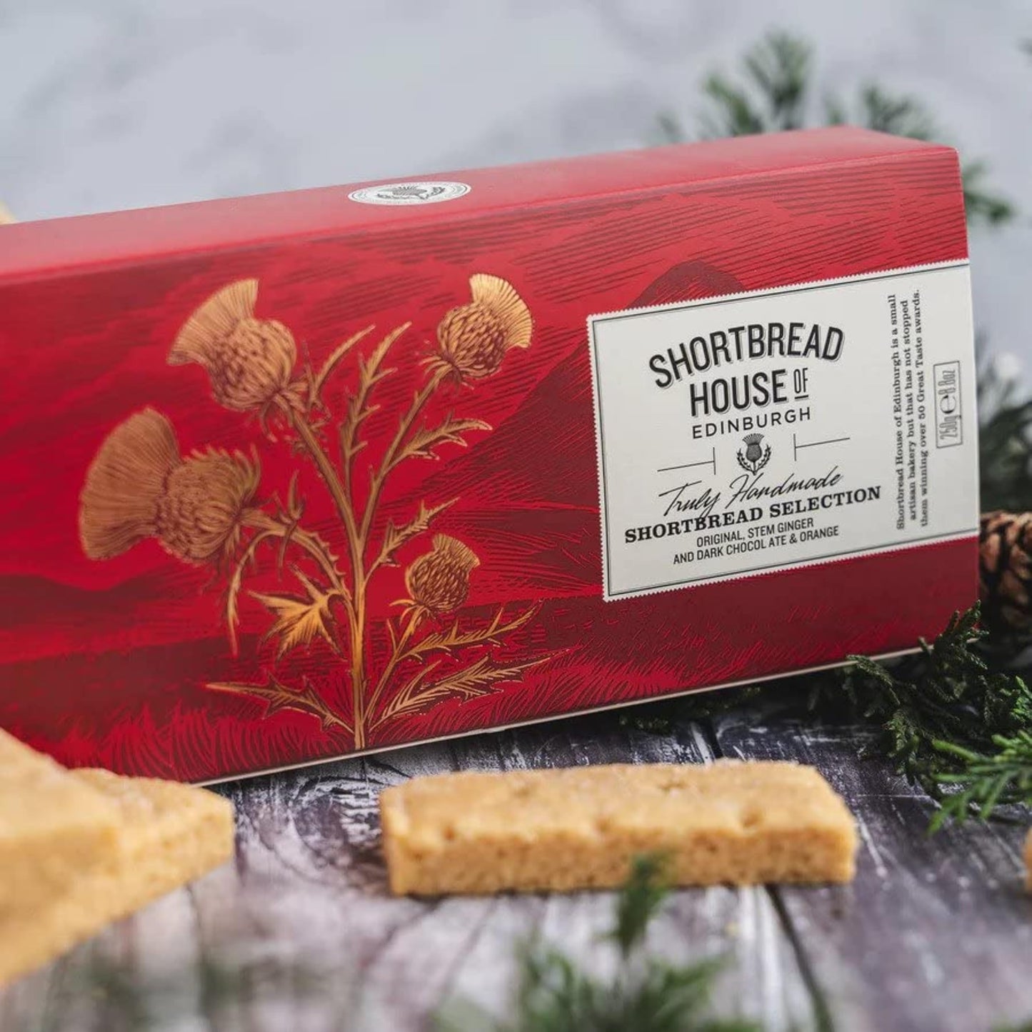 Shortbread House Of Edinburgh Truly Handmade Shortbread Fingers, 8.8Oz Selection Box (Pack Of 2)