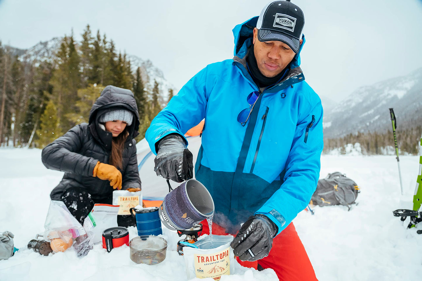 Trailtopia Hearty Pesto Chicken Pasta- Freeze Dried Hiking Dinner | Delicious Taste | Quick & Easy Prep | Lightweight | Perfect For Camping & Backpacking | High Energy Meals For Outdoor Adventures