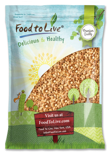 Food to Live Dry Roasted Whole Cashews with Himalayan Salt, 7 Pounds, Vegan, Kosher, No Oil Added