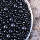 Black Sprinkles Edible Pearls Sugar Black Candy 4.2Oz Idea Desserts Sprinkles Cake Decorations Cupcake Toppers Cookie Decorating Ice Cream Toppings Celebrations Shaker Jar Wedding