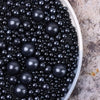 Black Sprinkles Edible Pearls Sugar Black Candy 4.2Oz Idea Desserts Sprinkles Cake Decorations Cupcake Toppers Cookie Decorating Ice Cream Toppings Celebrations Shaker Jar Wedding