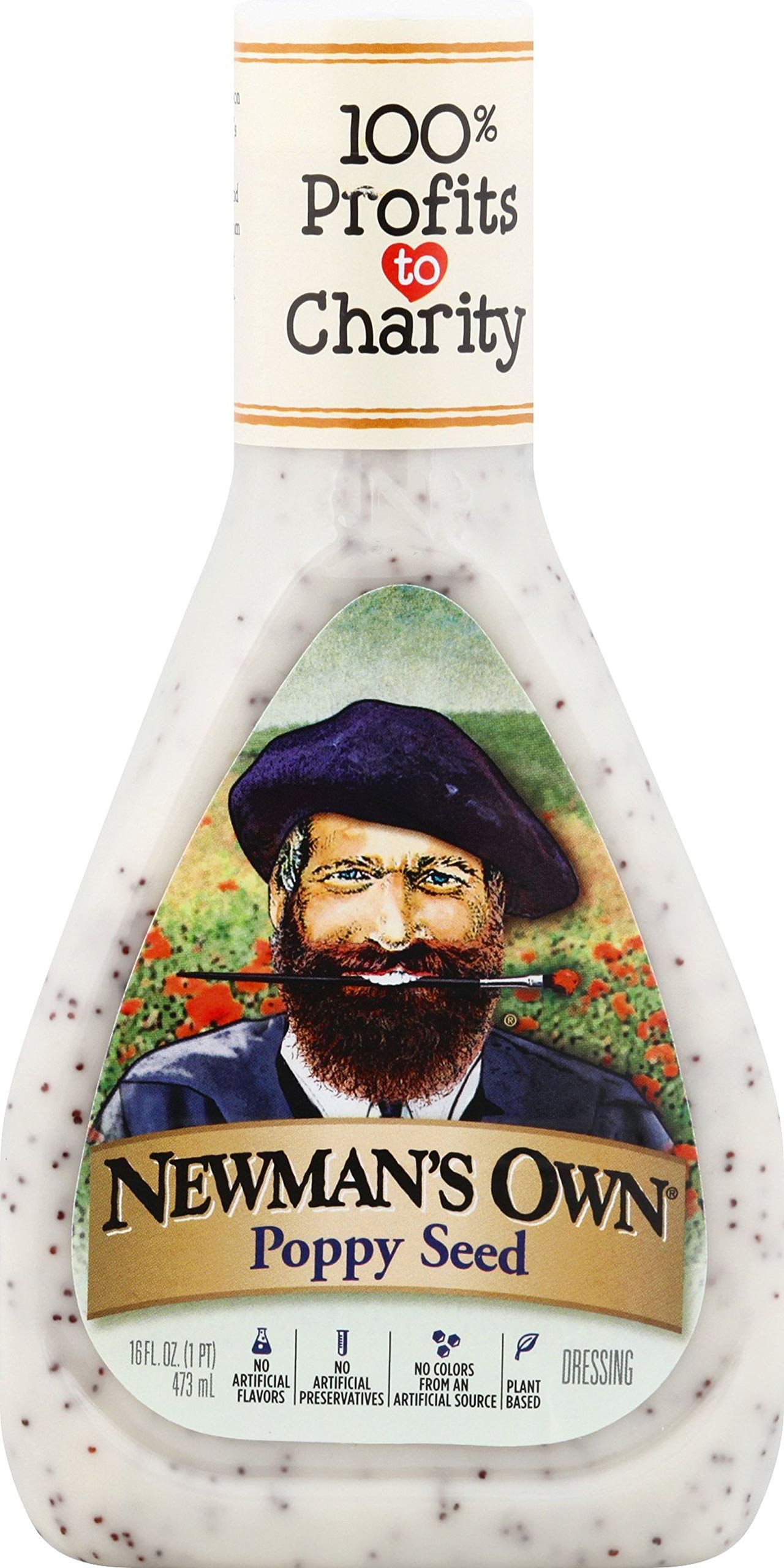 Newmans Own Poppy Seed Dressing - 16 Fl Oz, Pack of 6