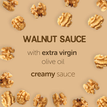 GUSTA Authentic Italian Walnut Sauce - Traditional Ligurian Recipe - All-Natural Gourmet - 180g Jar