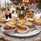 Gyufise Cat Cupcake Toppers, 36Pcs Kitten Theme Cake Decorations, Paper, Model ZN0606, Color 6-cat