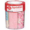 Betty Crocker 6 Cell Sprinkles, Pretty in Pink, Dessert Sprinkles for Cake, Cupcake, Cookies, Gender Reveal, Baby Showers, Pink 