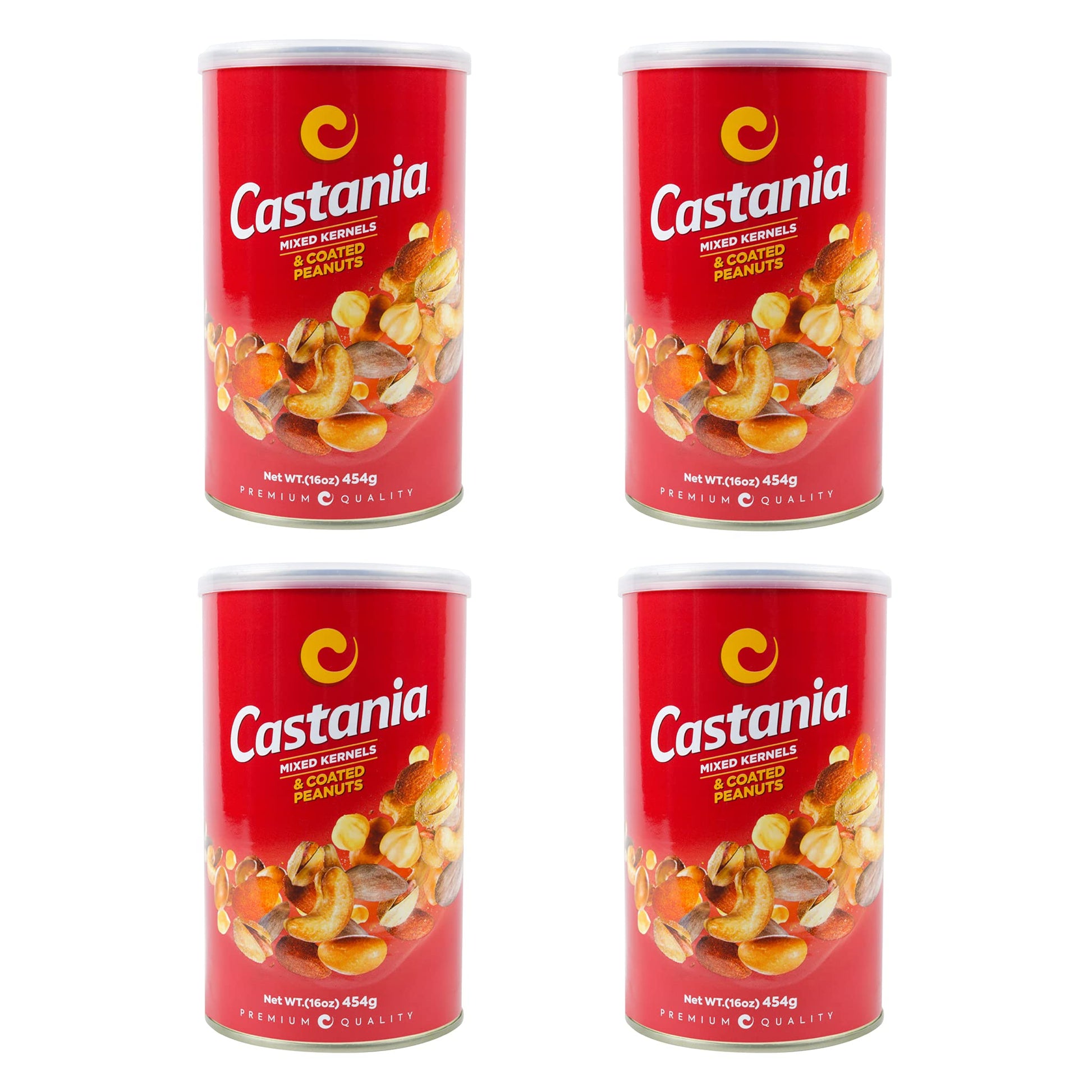 Castania BBQ Lebanese Nuts with Kri Kri, Cashews, Pistachios, Hazelnuts, Almonds & Cashews, Cholesterol Free! 16oz (Pack of 4)