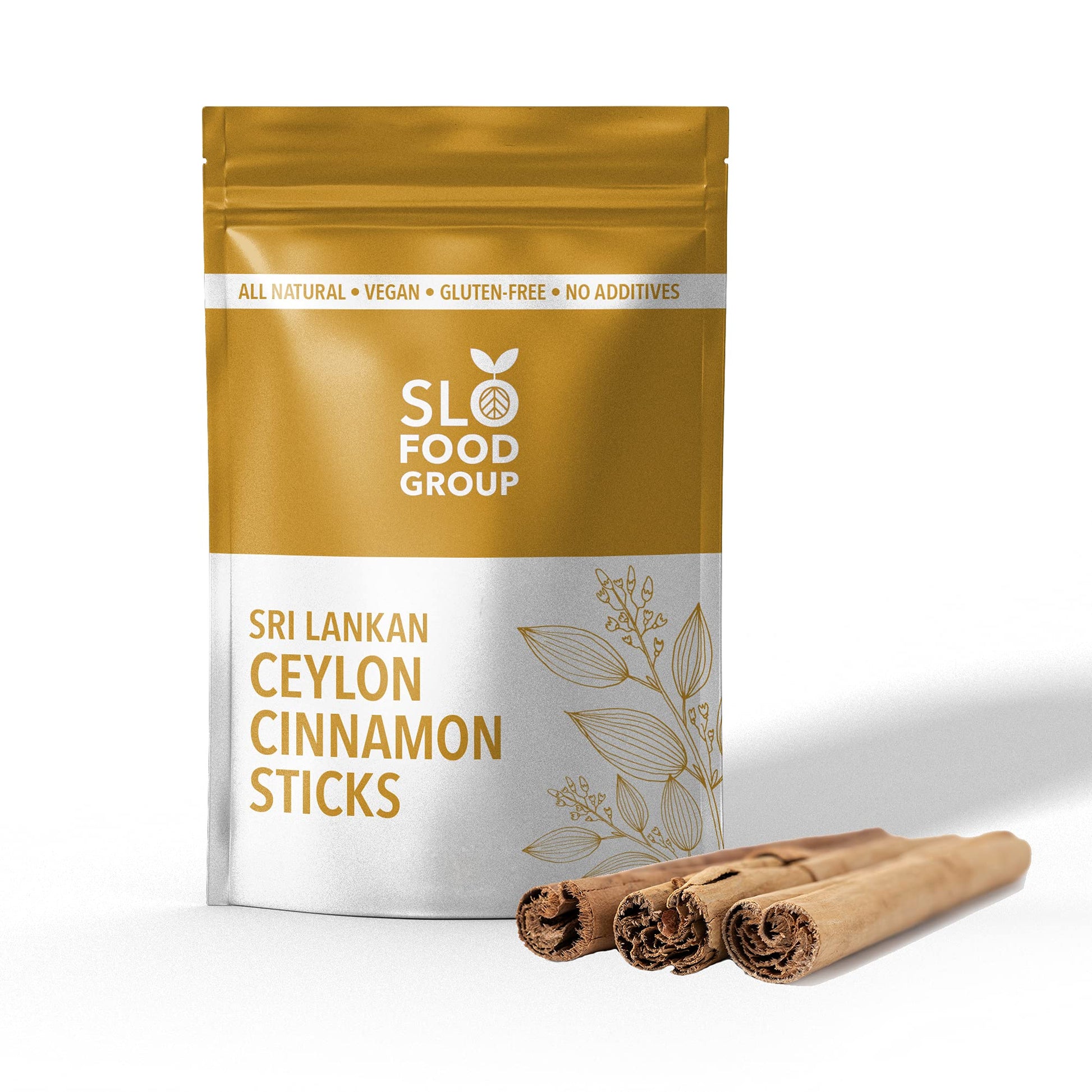 Slofoodgroup Ceylon Cinnamon Sticks - Pure Ceylon Quills, 1 OZ, Brown, 5 Inch Cut, Cinnamomum Verum from Sri Lanka