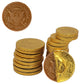 Fruidles Milk Chocolate Coins - Wrapped In Gold - Nut Free - Vault Design (1-Pound)